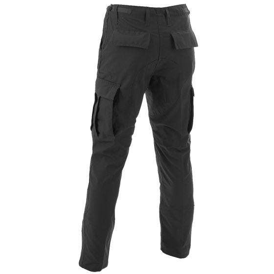 MFH BDU Combat Trousers Ripstop Black