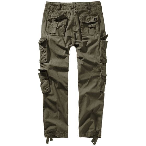 Brandit Pure Slim Fit Trousers Olive