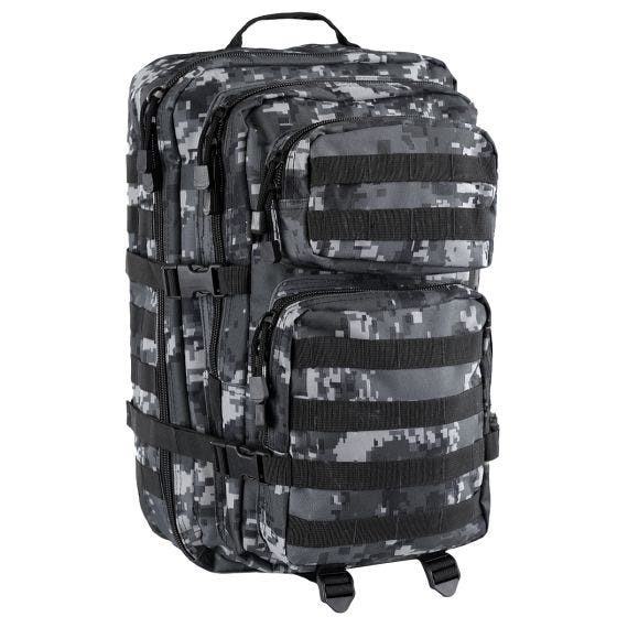 Mil-Tec One Strap Asault Pack Large Black Digital