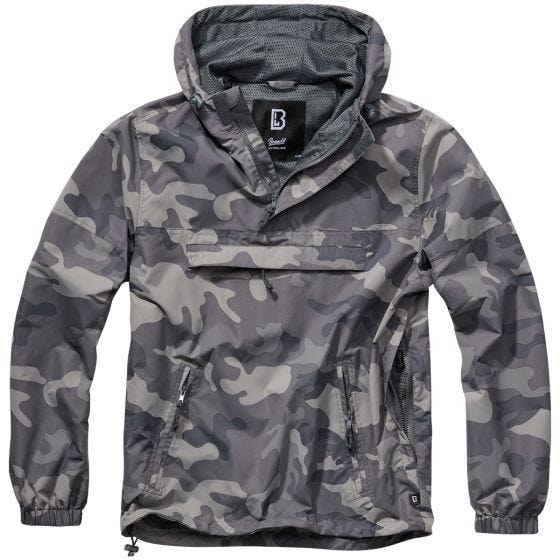 Brandit Summer Windbreaker Gray Camo