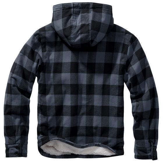 Brandit Lumber Hooded Jacket Black/Gray