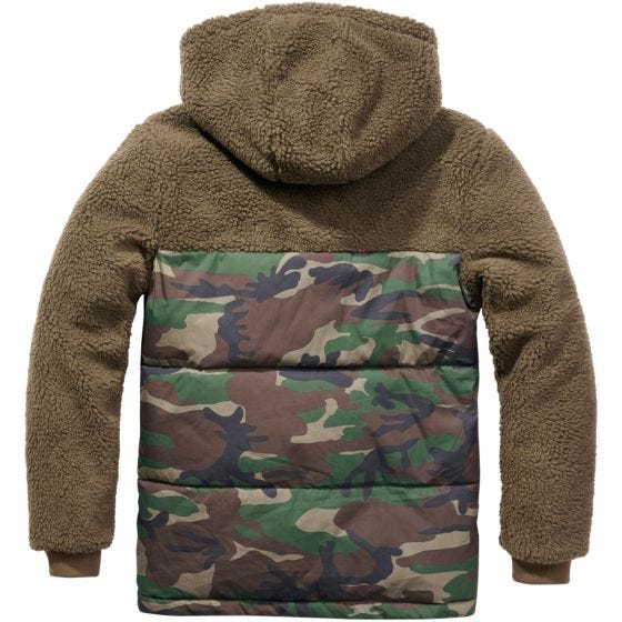 Brandit Jackson Teddyfleece Jacket Olive / Woodland