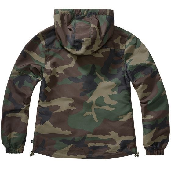 Brandit Ladies Summer Windbreaker frontzip Woodland