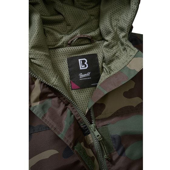 Brandit Ladies Summer Windbreaker frontzip Woodland