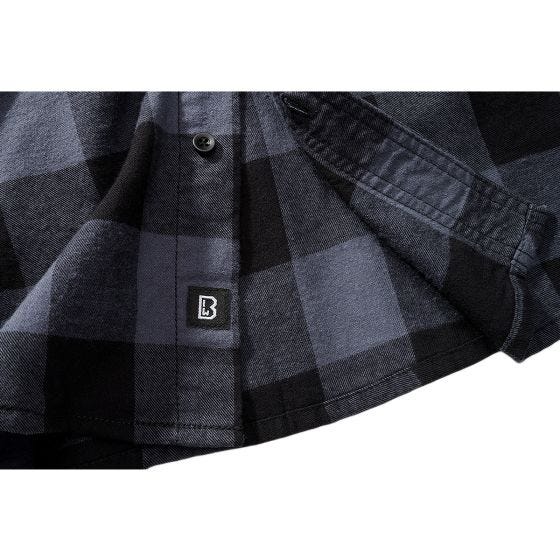 Brandit Half Sleeve Check Shirt Black/Gray
