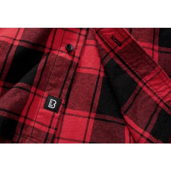 Brandit Half Sleeve Check Shirt Red/Black
