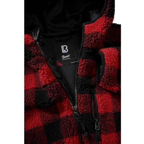Brandit Ladies Teddyfleece Jacket Red / Black