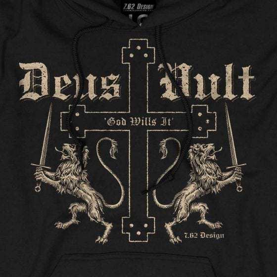 7.62 Design Deus Vult Hoodie Black