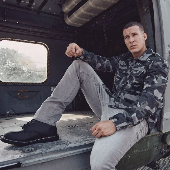 Brandit Vintage Shirt Long Sleeve Gray Camo