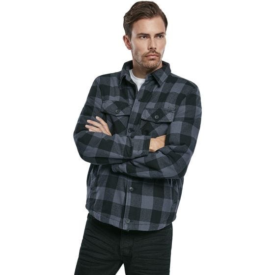 Brandit Lumber Jacket Black / Gray