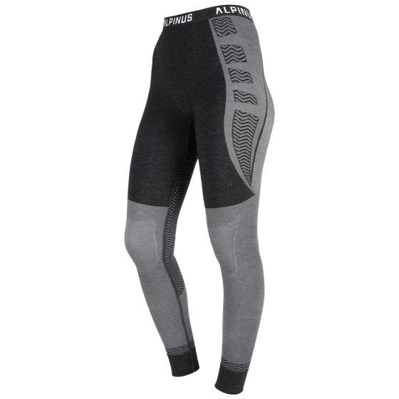 Alpinus Women Pro Miyabi Edition Base Layer Leggings Gray-Melange