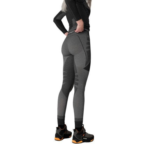 Alpinus Women Pro Miyabi Edition Base Layer Leggings Gray-Melange