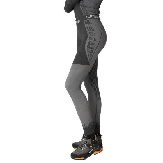 Alpinus Women Pro Miyabi Edition Base Layer Leggings Gray-Melange