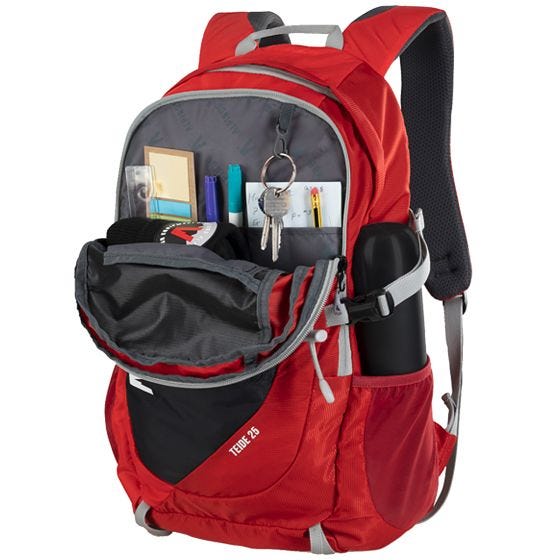 Alpinus Active Backpack Teide 25 Red Black