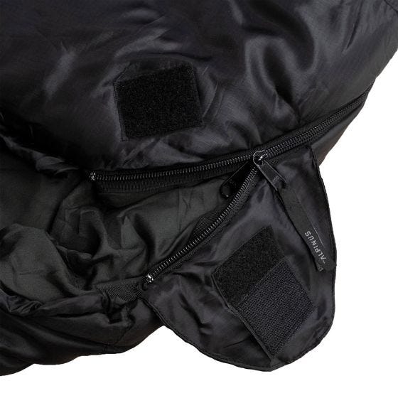Alpinus Classic 1050 (Left) Sleeping Bag Black/Orange