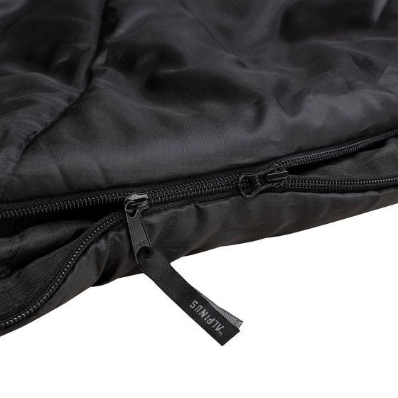 Alpinus Classic 1050 (Left) Sleeping Bag Black/Orange