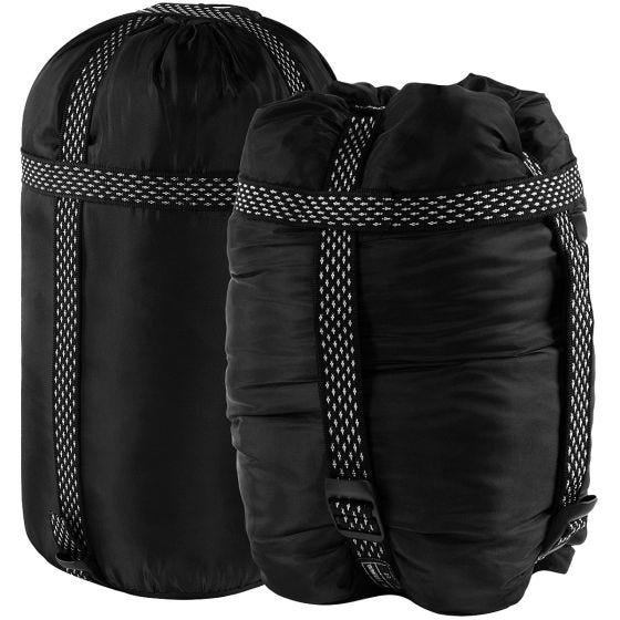 Alpinus Survival 1100 (Right) Sleeping Bag Black