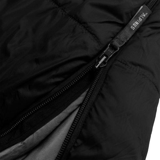 Alpinus Survival 1100 (Right) Sleeping Bag Black