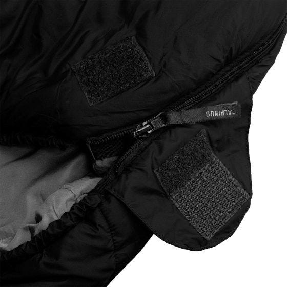 Alpinus Survival 1100 (Right) Sleeping Bag Black