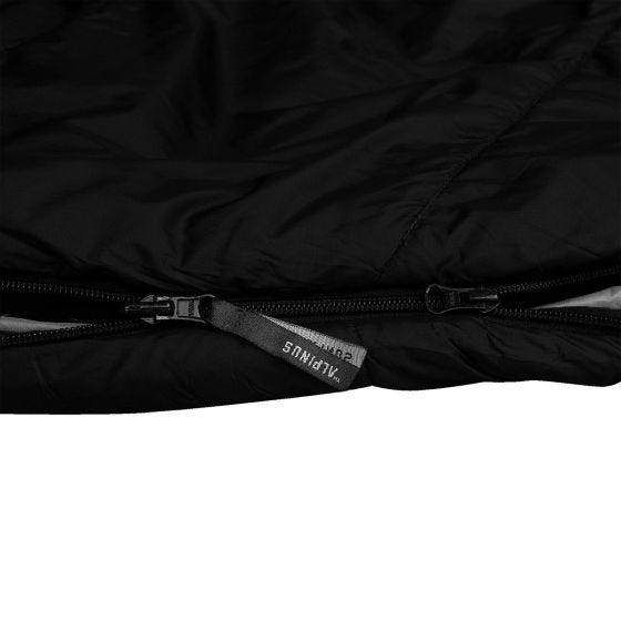 Alpinus Survival 1100 (Right) Sleeping Bag Black