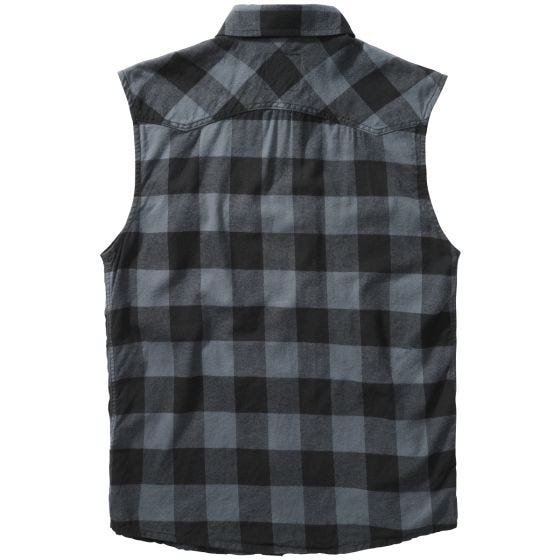 Brandit Checkshirt Sleeveless Black / Gray