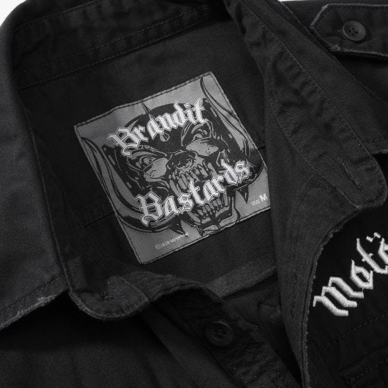 Brandit Motörhead Vintage Shirt 1/2 Sleeve Black
