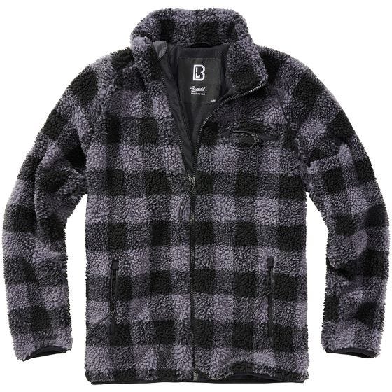 Brandit Teddyfleece Jacket Black/Gray