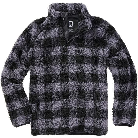 Brandit Teddyfleece Troyer Black/Gray