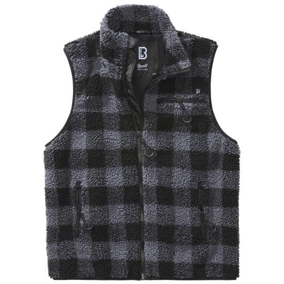 Brandit Teddyfleece Worker Vest Black/Gray