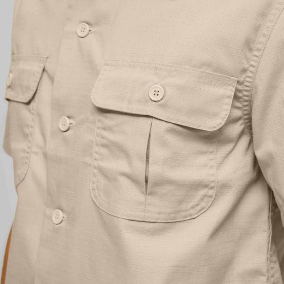 Brandit US Shirt Ripstop Short Sleeve Beige