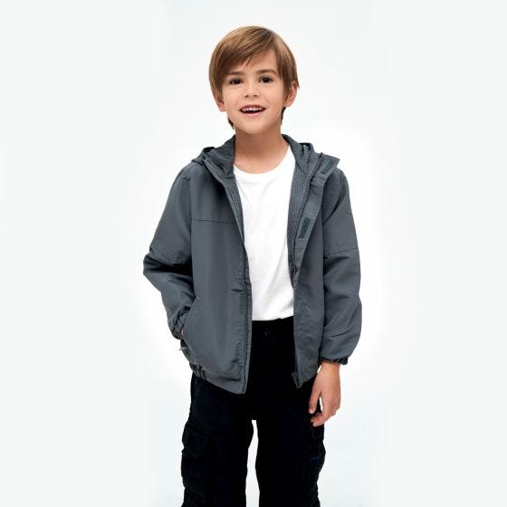 Brandit Kids Summer Windbreaker Front Zip Anthrazit