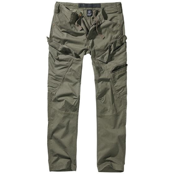 Brandit Adven Slim Fit Trousers Olive