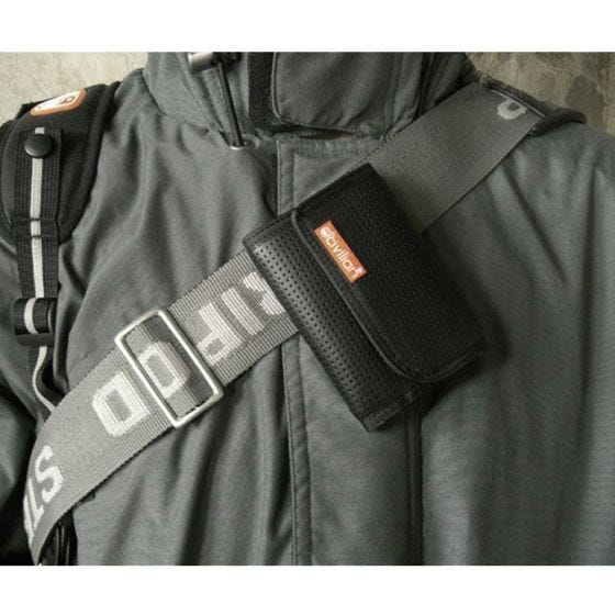 Civilian Tactical Tri-Fold Leather Clip Wallet Black
