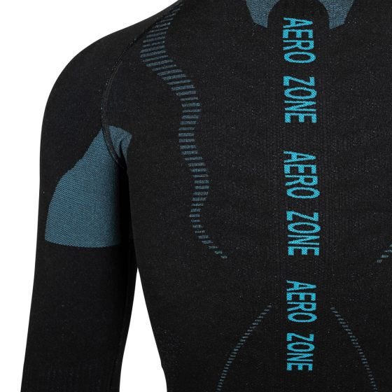 Alpinus Women Active Longsleeve Base Layer Black-Blue