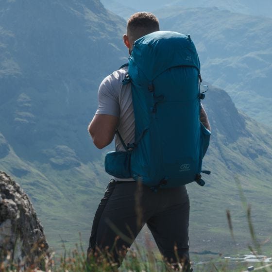 Highlander Men's Ben Nevis Rucksack 65L Petrol