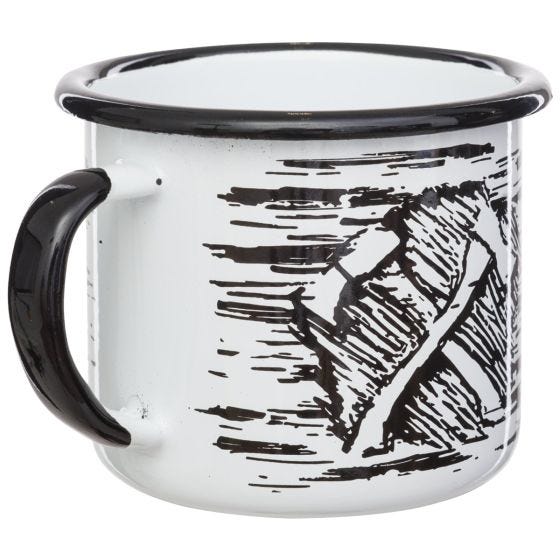Helikon Axe Enamel Mug 350ml White