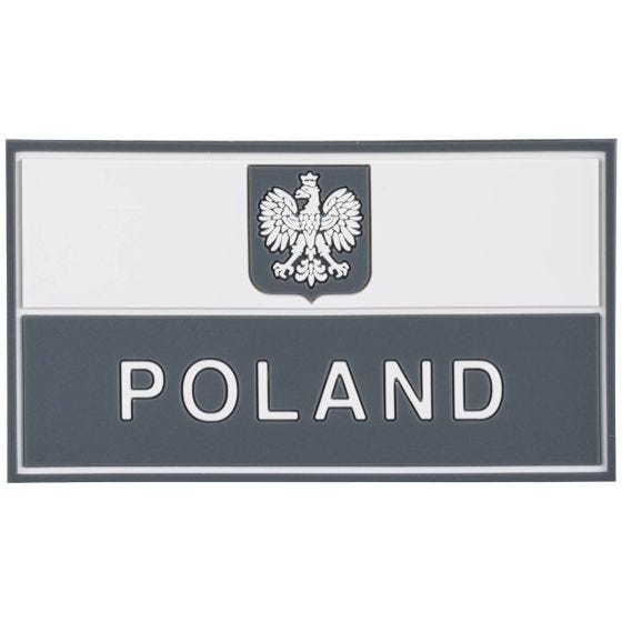 Helikon Polish Flag Patch PVC Gray