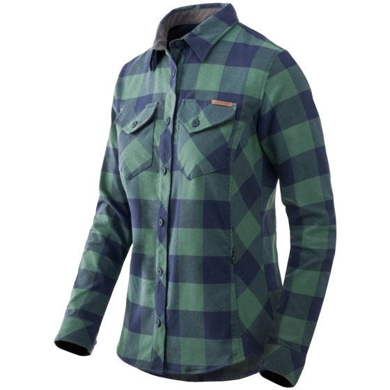 Helikon Marigold Women's Shirt Moss Green Checkered
