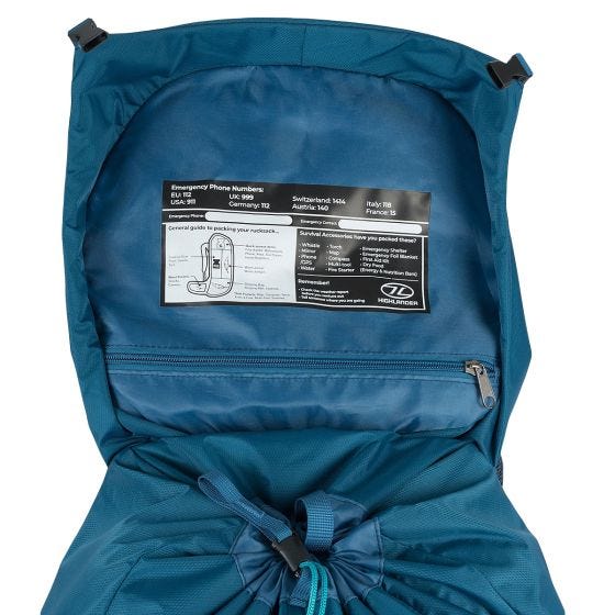 Highlander Women's Ben Nevis Rucksack 52L Petrol
