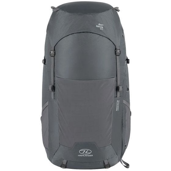 Highlander Women's Ben Nevis Rucksack 65L Grey