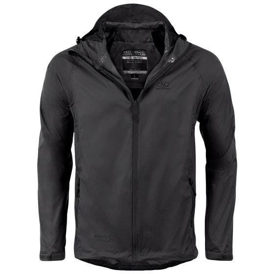 Highlander Stow & Go Packaway Jacket Black