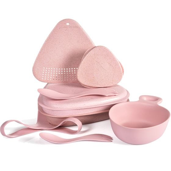 Light My Fire Outdoor MealKit 8pcs Set Dusty Pink