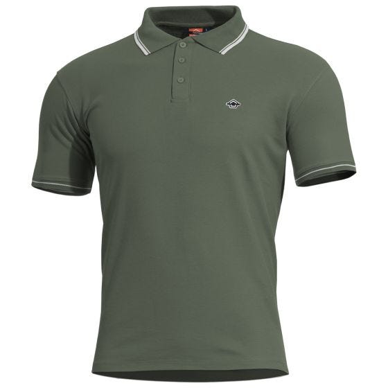 Pentagon Aniketos Polo T-Shirt Stripes Camo Green