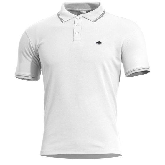 Pentagon Aniketos Polo T-Shirt Stripes White