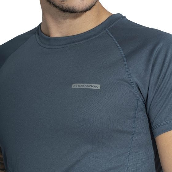 Pentagon Body Shock T-Shirt Charcoal Blue