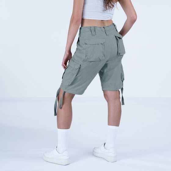Surplus Ladies Airborne Vintage Shorts Gray