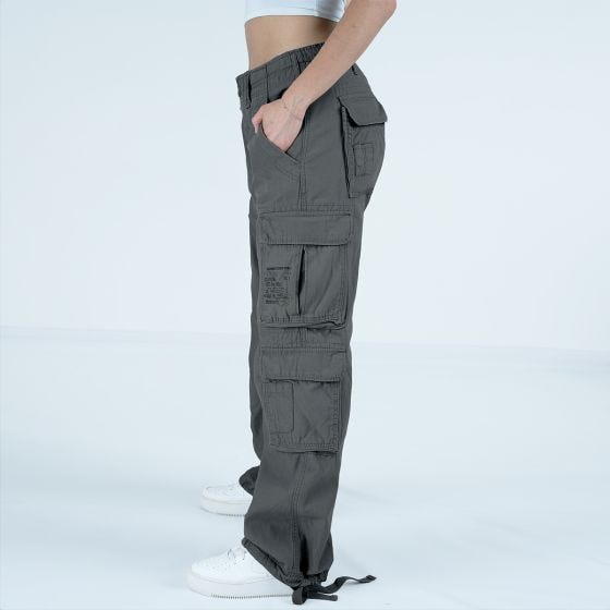 Brandit Ladies Pure Vintage Trousers Anthracite