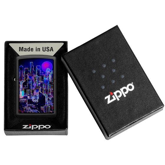 Zippo Cyberpunk Lighter Black Matte