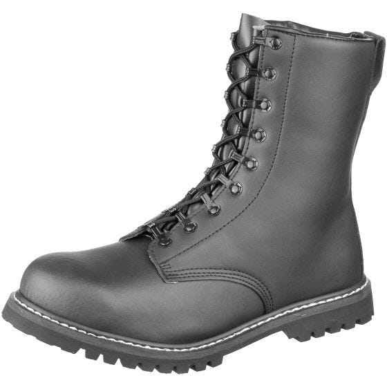 Brandit Combat Para Boots with Faux Fur Black