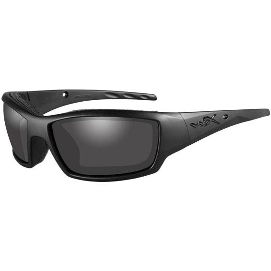 Wiley X WX Tide Glasses - Smoke Gray Lens / Black Ops Matte Black Frame